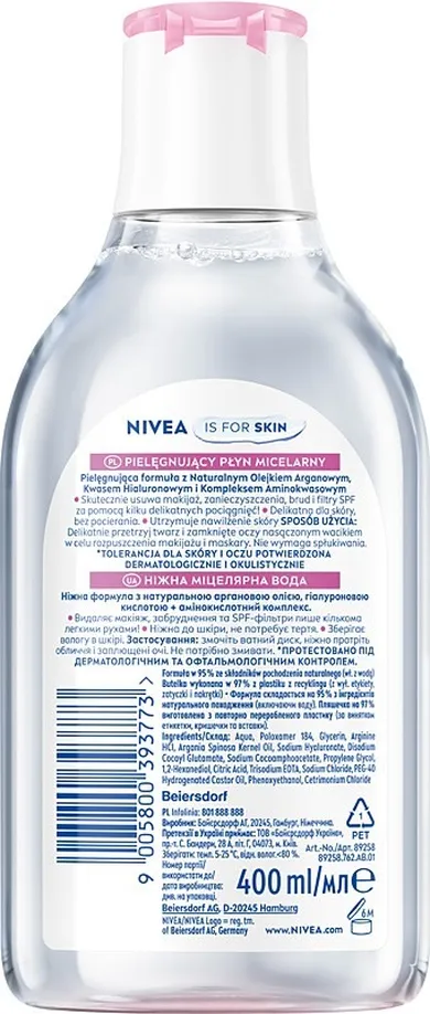 Nivea, płyn micelarny do demakijażu 5w1, 400 ml