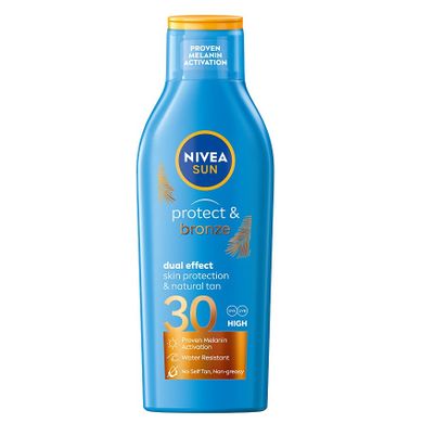 Nivea, Protect & Bronze, balsam do opalania aktywujący naturalną opaleniznę SPF30, 200 ml