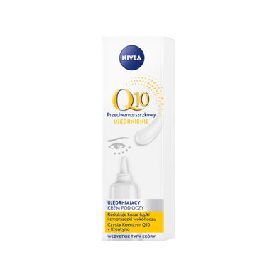 Nivea, Q10, przeciwzmarszczkowy, krem pod oczy, ujędrnienie, 15 ml