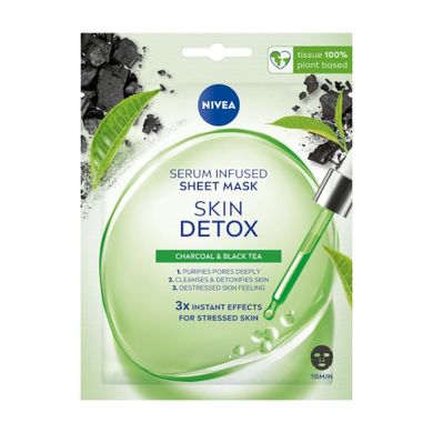Nivea, Skin Detox, maska w płachcie z serum detoksykującym