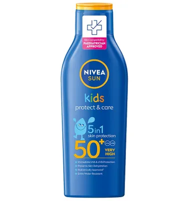 Nivea, Sun Kids Protect & Care, balsam ochronny na słońce dla dzieci SPF50+, 200 ml