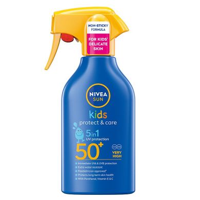 Nivea, Sun Kids Protect & Care spray do opalania dla dzieci z bardzo wysoką ochroną SPF50+ 250ml