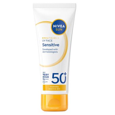 Nivea, Sun, krem do twarzy dla skóry wrażliwej SPF50+, 40 ml