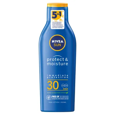 Nivea Sun, Protect & Moisture, nawilżający balsam ochronny SPF 30, 200 ml