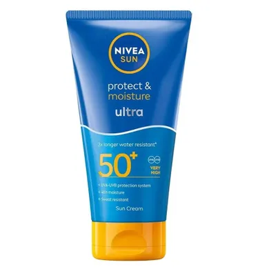 Nivea, Sun Protect & Moisture Ultra, nawilżający balsam do opalania SPF50+, 150 ml