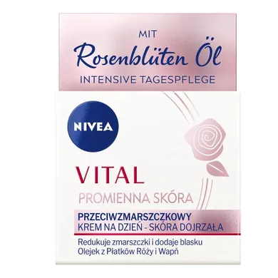 Nivea, Vital Promienna Skóra, przeciwzmarszczkowy krem na dzień, 50 ml