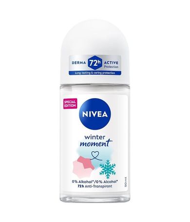 Nivea, Winter Moment, antyperspirant roll-on, 50 ml