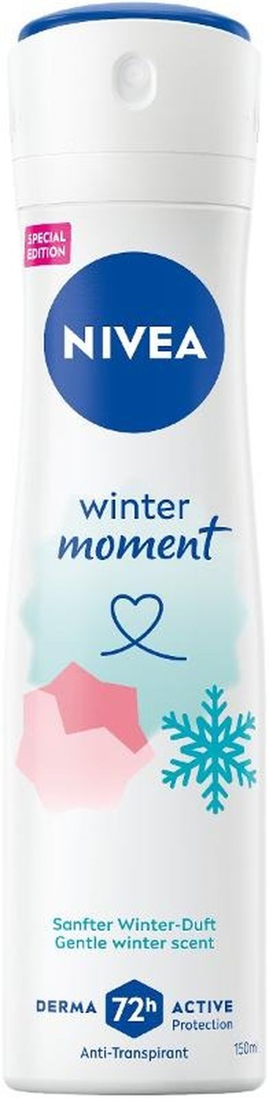 Nivea, Winter Moment, antyperspirant w spray, 150 ml