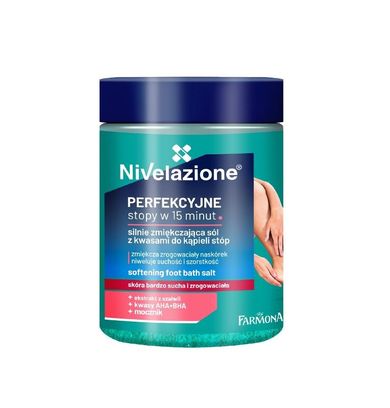 Nivelazione, sól do kąpieli stóp, silnie zmiękczająca z kwasami, 350g
