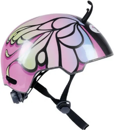 No Fear, kask rowerowy dziecięcy, regulowany, różowy, 48-52 cm