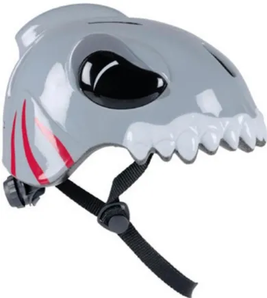 No Fear, kask rowerowy dziecięcy, regulowany, szary, 48-52 cm