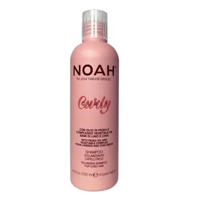 Noah, Curly Volumizing Shampoo, szampon zwiększający objętość do włosów kręconych, 250 ml