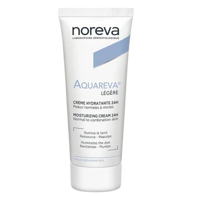 Noreva, Aquareva Light, lekki krem nawilżający do twarzy, 40 ml