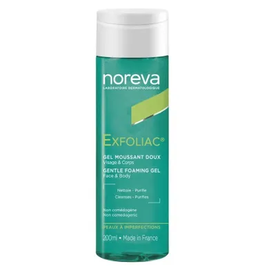 Noreva, Exfoliac, delikatny żel pieniący, 200 ml