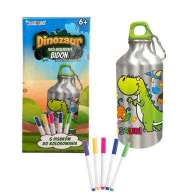 Norimpex, Dinozaur, bidon do kolorowania, 500 ml