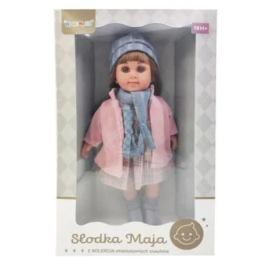 Norimpex, Słodka Maja, lalka w różowym płaszczyku