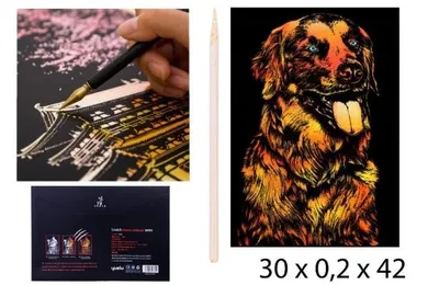 Norimpex, Zdrapywanka kopertowa, Pies, zestaw kreatywny