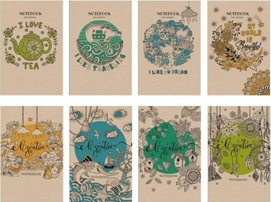 Notatnik ozdobny 105-165, 80K, gładki, twardy, 1 szt.