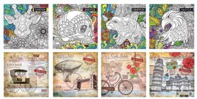 Notatnik ozdobny 200-200, 120K, kratka, 1 szt.