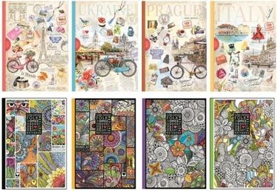 Notatnik ozdobny A4, 80K, linia, 1 szt.