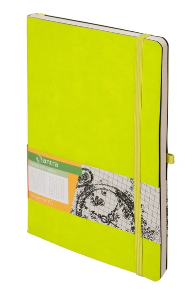 Notes Impresja, A5, kratka, limonka, 1 szt.