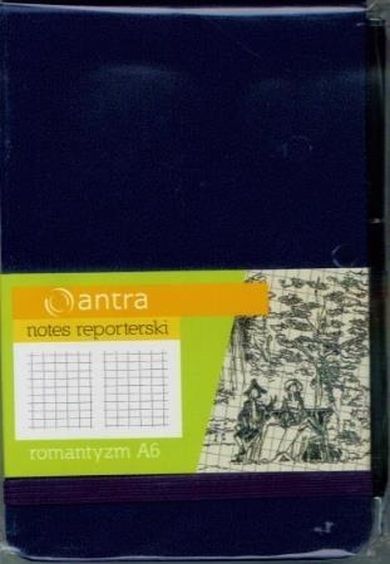 Notes reporterski A6, kratka Romantyzm, granat, 1 szt.