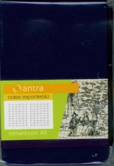 Notes reporterski A6, kratka Romantyzm, granat