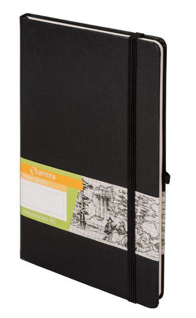 Notes Romantyzm A5, gładki czarny, 1 szt.