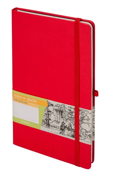 Notes Romantyzm A5, gładki czerwony, 1 szt.