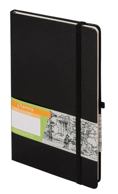 Notes Romantyzm A5, kropki, czarny, 1 szt.