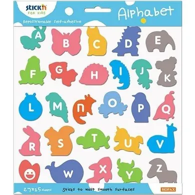 Notes samoprzylepny do nauki alfabetu