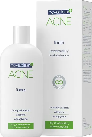 Novaclear, Acne, oczyszczający tonik do twarzy, 150 ml