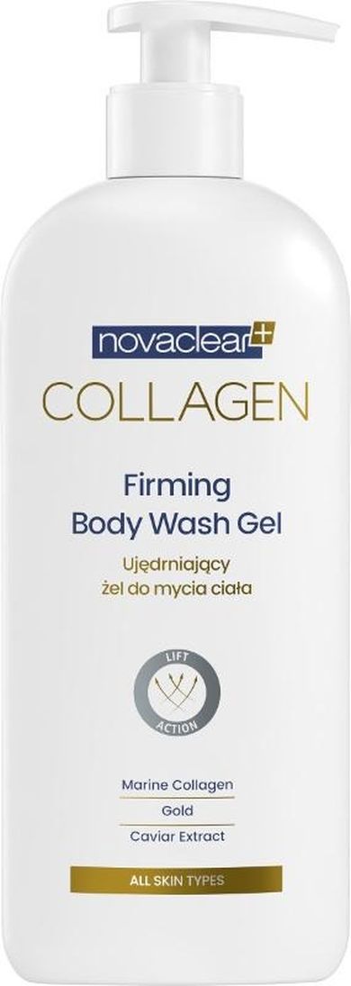 Novaclear, Collagen, ujędrniający żel do mycia ciała, 500 ml