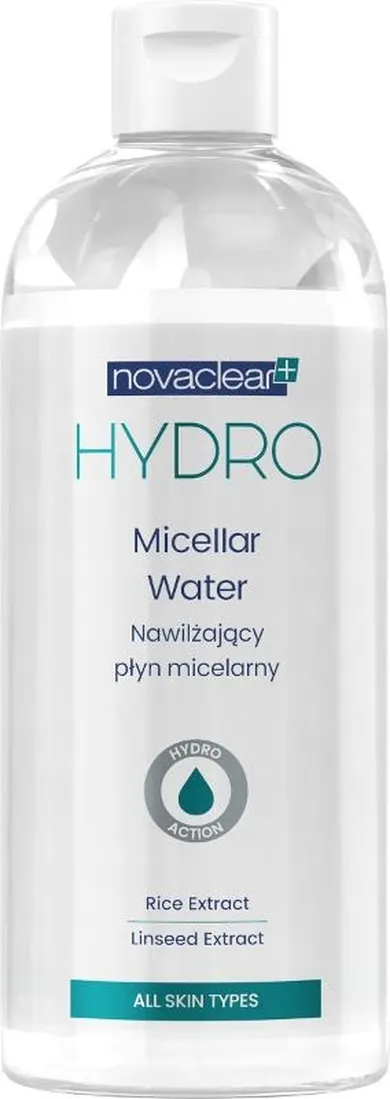 Novaclear, Hydro, nawilżający płyn micelarny, 400 ml
