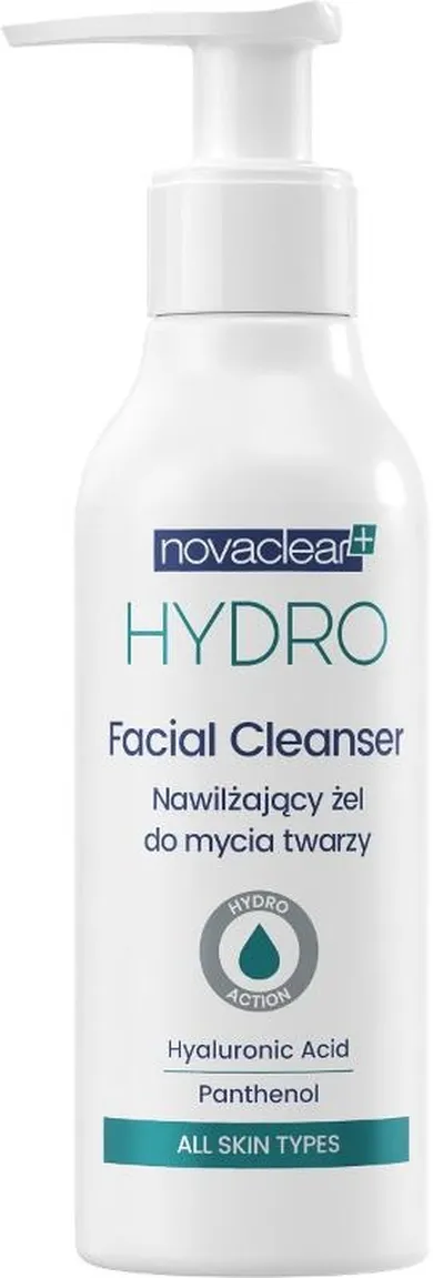 Novaclear, Hydro, nawilżający żel do mycia twarzy, 150 ml