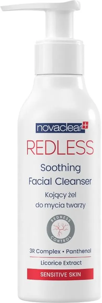 Novaclear, Redless, kojący żel do mycia twarzy, 150 ml
