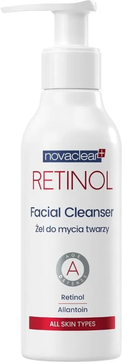 Novaclear, Retinol, żel do mycia twarzy, 150 ml