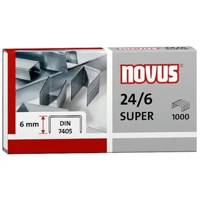 Novus, 24/6 super, zszywki, 1000 szt.