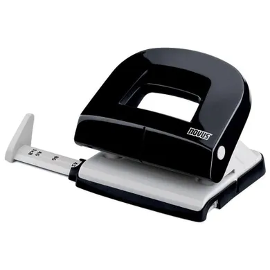 Novus, E216, dziurkacz, czarny