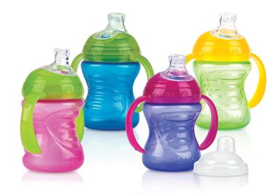 Nuby, kubek niekapek, z dwoma uchwytami, 240 ml