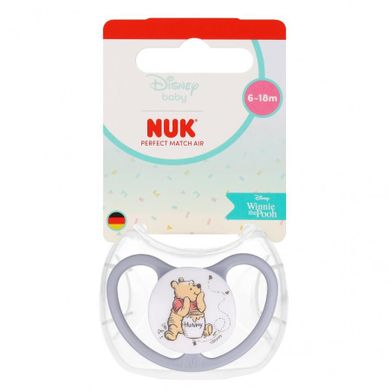 Nuk, Kubuś Puchatek, Perfect Match Air, smoczek uspokajający, 6-18m