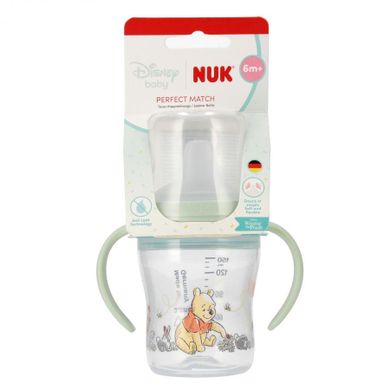 Nuk, Kubuś Puchatek, Perfect Match, butelka do nauki picia z ustnikiem niekapkiem, 150 ml