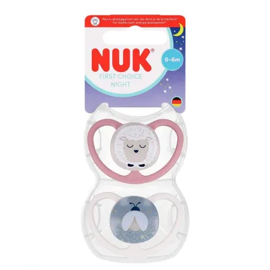 Nuk, Perfect Match Air, smoczek uspokajający, owca, 0-6m, 2 szt.