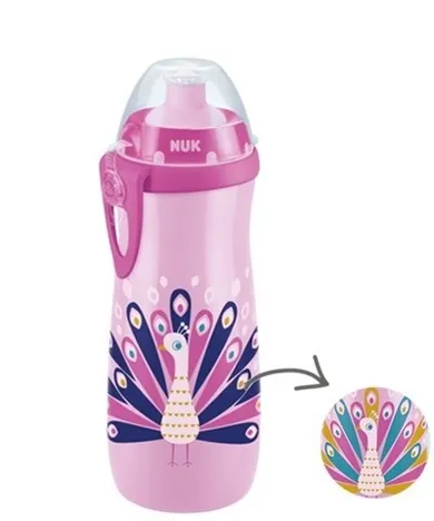 Nuk, Sports Cup, Kameleon, Paw, bidon, fioletowy, 450 ml