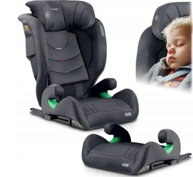 Nukido, Louis Soft, fotelik samochodowy, czarno-szary, 15-36 kg