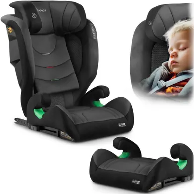 Nukido, Louis Soft, fotelik samochodowy, Isofix, 15-36 kg, czarno-szary