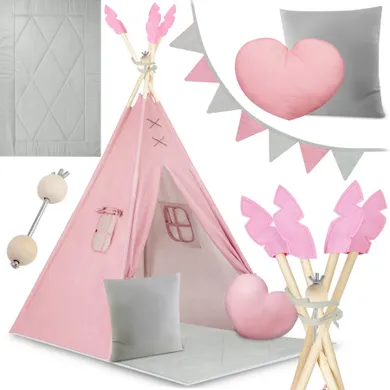 Nukido, namiot tipi dla dzieci, różowy