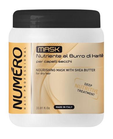 NUMERO, Nourishing Mask With Shea Butter, odżywiająca maska z masłem shea, 1000 ml