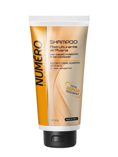 Numero, Restructuring Shampoo With Oats, restrukturyzujący szampon z owsem, 300 ml