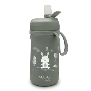 Nuvita, bidon termiczny z ustnikiem, sage green, 350 ml